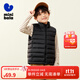 迷你巴拉【三防】男女童防風(fēng)保暖連帽羽絨服寶寶立領(lǐng)羽絨馬甲 黑色90001-231424101206 110