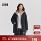 森馬（Semir）外套女中長(zhǎng)款西裝領(lǐng)通勤寬松2024冬含羊毛雙面呢夾克109724108021