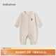 babylove嬰兒連體衣春秋款純棉寶寶哈衣家居服爬服長袖彩棉新生兒衣服