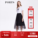 PORTS寶姿商場(chǎng)同款春夏新款女裝半身長(cháng)裙LM8S068MLN006 黑色 S (4)