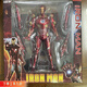 科納達（KENADA）鋼鐵俠人偶模型復仇聯(lián)盟關(guān)節可動(dòng)玩具擺件可拆卸合金鋼鋼鐵俠 金屬漆鋼鐵俠-燈光禮盒版可動(dòng)