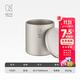 鎧斯（KEITH）戶(hù)外純鈦雙層水杯隔熱防燙杯子 茶杯茶具泡茶杯套裝咖啡杯 600ml雙層鈦杯 Ti3307