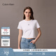 Calvin KleinJeans25春夏女士經(jīng)典ck字母印花潮流辣妹短款短袖T恤47AB213