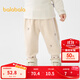 巴拉巴拉【榮信樂(lè )樂(lè )趣IP】巴拉巴拉寶寶長(cháng)褲女童冬季運動(dòng)褲可愛(ài)加絨保暖 淺駝50017 100