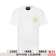 VERSACE JEANS COUTURE奢侈品男裝 范思哲男休閑短袖t恤男個性小logo圖案T恤 11381 白色 XXL(體重180-200斤)
