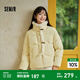 森馬（Semir）羽絨服女新中式仿兔毛領(lǐng)短款保暖外套2024冬新款新中式小主風(fēng)上衣 黃色調00333 S