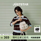 歐時(shí)納（JUST STAR）口袋雙肩包女款2025年新款大容量通勤輕便旅游雙肩背包女書(shū)包學(xué)生