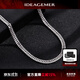 IDEAGEMER  925銀古巴項(xiàng)鏈男士素鏈鎖骨鏈時(shí)尚潮流歐美風(fēng)生日禮物送禮配飾 S925銀古巴鏈【50cm】