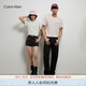 Calvin Klein Jeans夏季男女情侶中性休閑通勤ck字母純棉凈色短袖T恤J324671 CGA-奶昔白 M