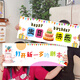 新玥男女生兒童生日快樂(lè )手持橫幅戶(hù)外布置裝飾場(chǎng)景海報春游拍照道具