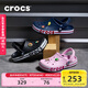 卡駱馳（CROCS）洞洞鞋貝雅卡駱班輕便耐磨一腳蹬休閑鞋|205089 黑色/白色-066 43 (270mm)