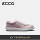 愛(ài)步（ECCO）牛皮簡(jiǎn)約系帶舒適休閑板鞋 柔酷零點(diǎn)女鞋系列220253 裸粉色 37 HL