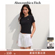 ABERCROMBIE & FITCH【百搭純色】女裝25夏季經(jīng)典小麋鹿修身圓領(lǐng)短袖T恤KI139-5759 黑色 M (165/96A)