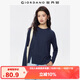 佐丹奴長(cháng)袖T恤女純棉t恤衫開(kāi)叉收褶下擺圓領(lǐng)套頭上衣05324794