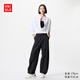 優(yōu)衣庫(kù)女裝休閑長(zhǎng)褲/休閑褲褲子防曬褲加長(zhǎng)款76cm477346 09 黑色 XS /155/58A