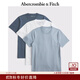 Abercrombie & Fitch經(jīng)典小麋鹿圖案男裝25秋季新款美式圓領(lǐng)短袖3件裝T恤124-5215 淺藍色多色 M (180/100A)