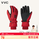 VVC保暖手套男女戶(hù)外防寒風(fēng)加絨觸屏滑雪手套 熱力紅女【4層防護】