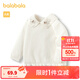 巴拉巴拉嬰兒毛衣兒童冬季打底衫女童針織衫套頭翻領(lǐng)甜美洋氣精致 米白10302 100 cm