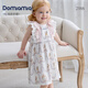 DOMIAMIA女童睡裙連衣裙2025新款可愛(ài)公主裙中長(cháng)款花邊女寶寶裙子 瑞娜花縵 100
