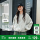 森馬外套女短款寬松純色夾克2025春秋復古休閑棒球領(lǐng)109125108005
