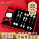 中國(guó)黃金（CHINA GOLD）銀星期耳釘女一周耳飾套裝純銀耳環(huán)老婆生日禮物中秋節(jié)禮物送女友 【浪漫純愛(ài)】一周星期耳釘-送女友