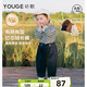 YOUGE幼歌 男女童寶寶燈芯絨褲子春秋長(cháng)褲1純棉洋氣外出服3歲 靛藍 90 cm