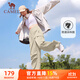 駱駝（CAMEL）直筒梭織工裝長(cháng)褲女防潑水百搭傘兵褲 C24CA6L6619 淡卡其 S