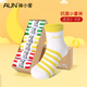 AUN襪小愛(ài)系列抗菌防臭童襪中筒男女小童棉襪春夏透氣棉襪吸汗 彩色條紋 6雙 均碼 腳長(cháng)10-12CM