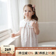 OAK FAMILY夏季2025新品女童無(wú)袖連衣裙大翻領(lǐng)寶寶裙子 花夢(mèng)里 80 cm