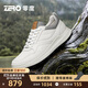 零度Zero運動(dòng)休閑鞋男2025真皮柔軟輕質(zhì)小白鞋日常百搭低幫高爾夫鞋子 白色 39 (245mm) 【皮鞋尺碼】
