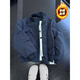 佘曼萊羽絨棉服男冬季cleanfit短款立領(lǐng)夾棉加厚飛行夾克外套棒球服棉衣 藏青色 【加厚棉服】 XL