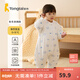 童泰嬰幼兒睡袋秋冬季款?yuàn)A棉寶寶連體睡衣純棉兒童加厚防踢被防驚跳 藍(lán)色貓頭鷹 73cm