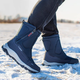 最冬天冬季戶(hù)外男加絨加厚棉靴保暖防滑中筒雪地靴防水厚底男靴運動(dòng)棉鞋 Z2001女深藍 標準尺碼 37