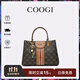 COOGI包包女包輕奢品牌手提托特包女士斜挎包情人節生日禮物送女友老婆 咖啡色