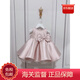WVD美國品牌生日公主禮服蓬蓬裙2025新款女寶花童婚禮鋼琴演出連衣裙粉色禮服裙140 CM