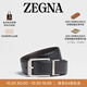 Zegna【雙11甄選】杰尼亞皮帶黑色配深棕色商務(wù)通勤雙面腰帶/皮帶3.5CM 黑色/深棕色 110cm（3尺3）