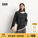 森馬（Semir）毛衣女冬圍巾蕾絲V領(lǐng)絞花寬松2025優(yōu)雅小性感套頭衫109725107011