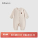 babylove嬰兒連體衣春秋款純棉寶寶哈衣家居服爬服長(cháng)袖彩棉新生兒衣服