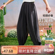 ASK JUNIOR燈籠褲女童夏寬松舒適冰絲涼感防蚊褲中大童兒童褲 灰色 140 