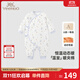 英氏（YEEHOO）夾棉連體衣動(dòng)態(tài)恒溫嬰兒衣服秋冬保暖新生兒衣服精梳棉寶寶爬服
