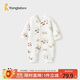 童泰（TONGTAI）嬰兒連體衣秋冬季純棉保暖寶寶衣服新生兒爬服無(wú)骨睡衣橘色80cm