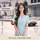 珂萊蒂爾【玫瑰裙】2025年夏季新款醋酸優(yōu)雅V領(lǐng)連衣裙女修身氣質(zhì) 淡藍(lán) M