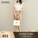 SNIDEL2025春夏新品半高領(lǐng)蝴蝶結印花小飛袖雪紡襯衫SWFB252053 象牙白 均碼 (F)