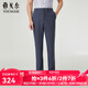 雅戈爾（YOUNGOR）休閑褲男DP免熨休閑褲直筒褲型DP褲輕薄舒爽自然休閑2025新品 灰藍VCDP313016HWA 32 175/80A （2尺45）82cm