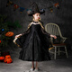 小咔衣濃女童萬(wàn)圣節表演服裝兒童cosplay表演演出服吸血鬼女巫幼兒園斗篷 萬(wàn)圣節黑色（隨機帽子+披風(fēng)） 130