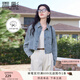 香影牛仔襯衫外套女短款2025春秋季新款復(fù)古休閑翻領(lǐng)小個(gè)子牛仔衣 牛仔藍(lán) L
