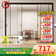 歐派推拉門(mén)折疊門(mén)移門(mén) 鈦鎂合金航空鋁合金門(mén) 隱形門(mén)幽靈門(mén)口袋門(mén)廚房隔斷PD門(mén)可定制 10*35實(shí)心款-吊軌兩軌四扇/平米
