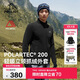 伯希和（Pelliot）抓絨衣男Polartec200秋冬保暖搖粒絨沖鋒外套女夾克114310191黑L