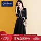 恰凡（QIAFAN）連衣裙女裝2025年新款時尚洋氣春秋裝小香風(fēng)寬松百搭氣質(zhì)兩件套裝 黑色 M 【建議86-102斤】