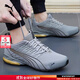 彪馬（PUMA）跑步鞋男鞋新款秋冬健身訓練運動(dòng)鞋透氣輕便休閑鞋緩震耐磨慢跑鞋 中灰色-黑色 42
